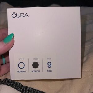 ŌURA Gen 3 Horizon Ring in Stealth- sz 9